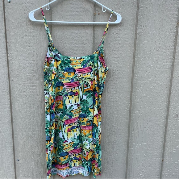 Forever 21 ties Front tropical  dress - Picture 2 of 7